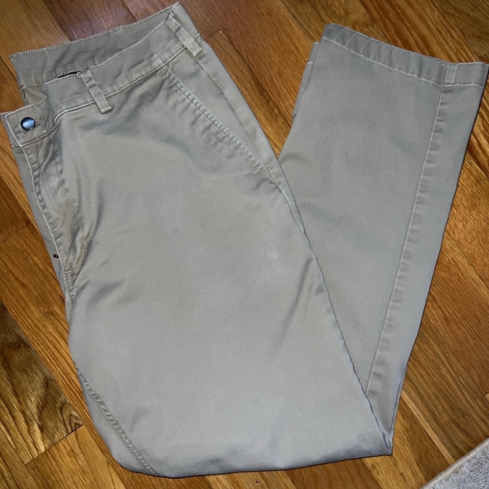Mens 40x32 40 Grit Slim Fit Khaki Pants